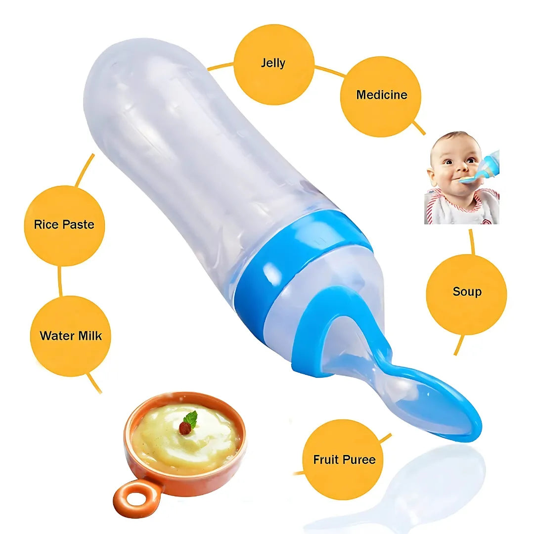 Easy-Feed Baby Squeeze Spoon