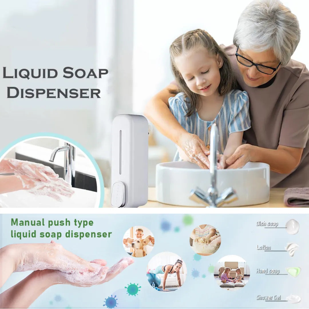 Manual Wall-Mounted Press Soap Dispenser