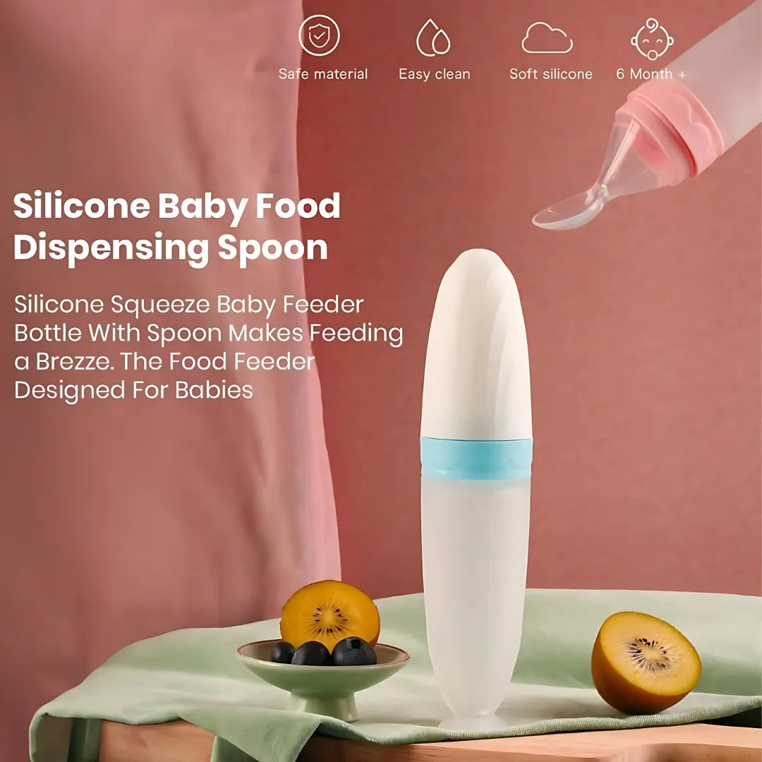 Easy-Feed Baby Squeeze Spoon