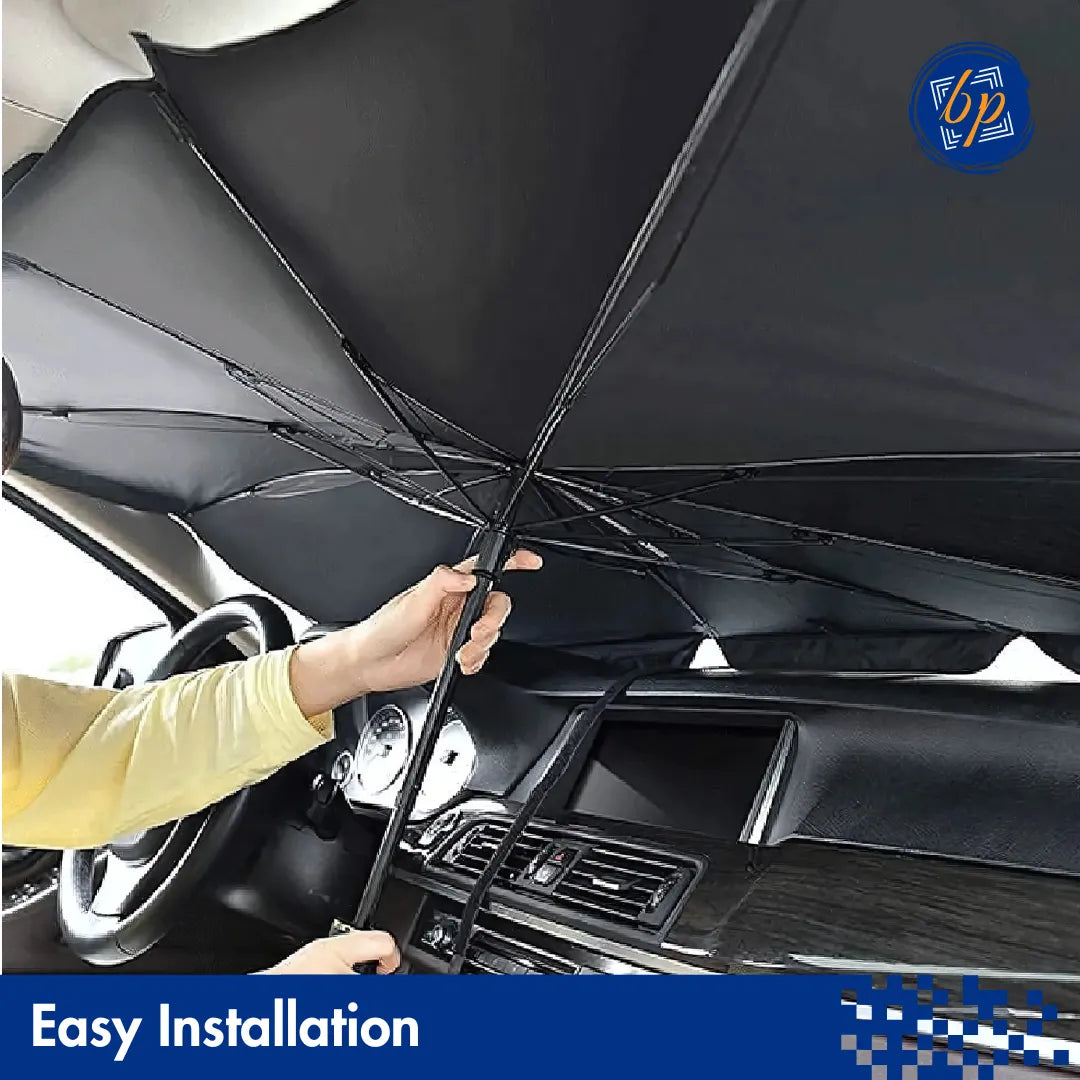 SolarShield Pro - Car Windshield Sun Shade Umbrella