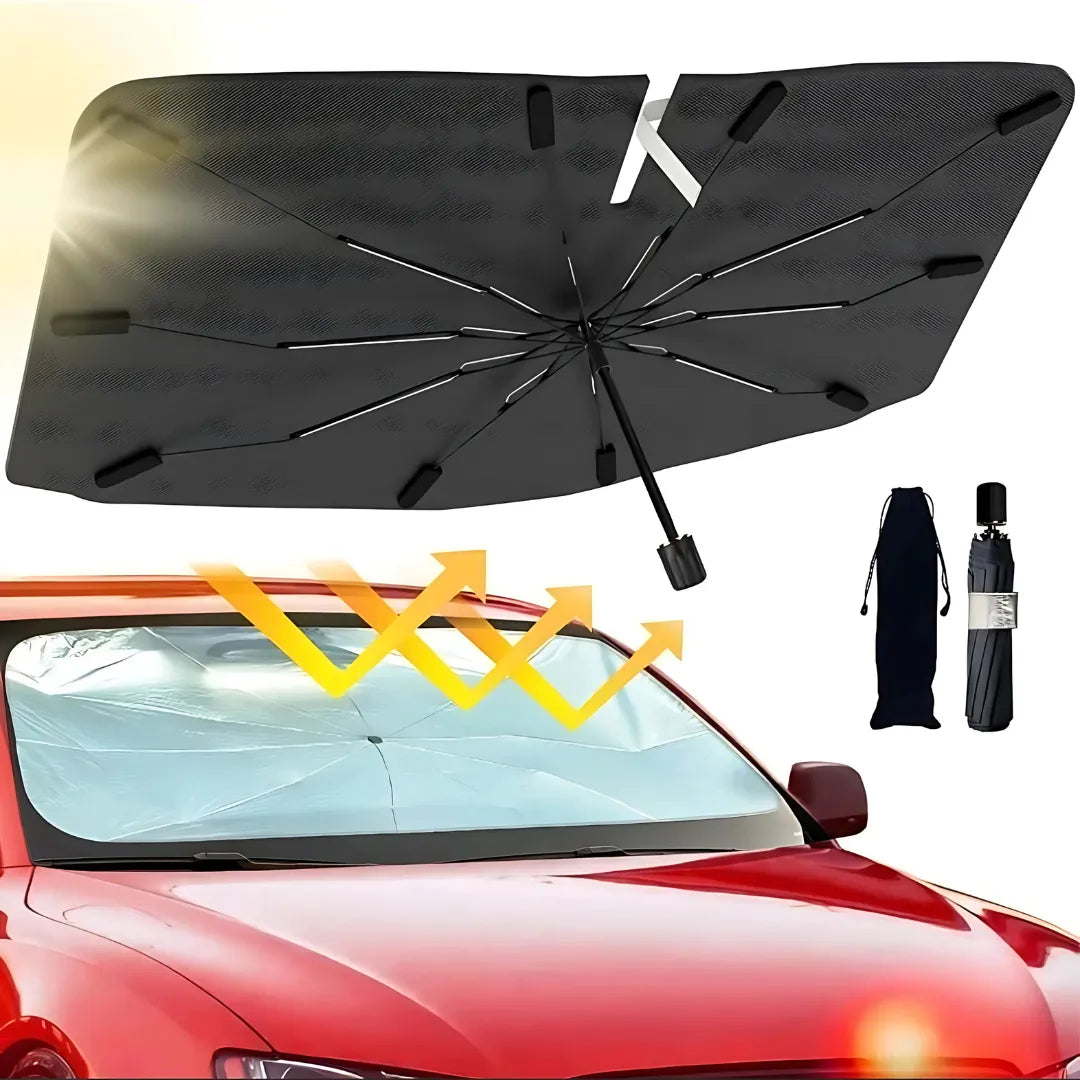 SolarShield Pro - Car Windshield Sun Shade Umbrella